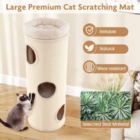 4-Story Cat House for Multiple Cats 112 cm Elevated Cat Cave Bed