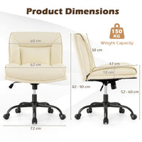 Cross Legged Chair with Wheels