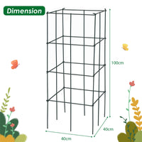 4 Pack Tomato Cage, Trellises for Climbing Plants, Peppers, Vines