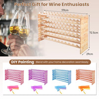Stackable Modular Wine Rack 6-Tier 72 Bottles Wine Bottle Holder