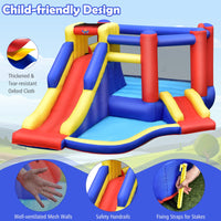 Inflatable Bounce House with Large Jumping Area, Dual Slide