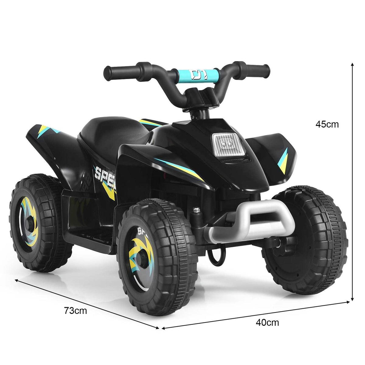 6V Kids Ride on ATV Toy Electric Quad Car with Forward and Reverse Switch