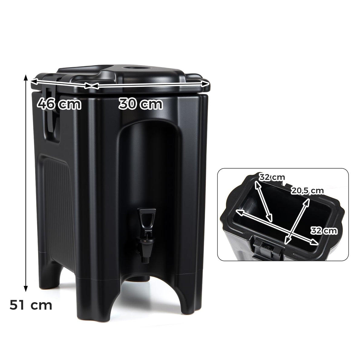 Giantex 18 L Insulated Beverage Dispenser, Hot and Cold Drink Server Carrier