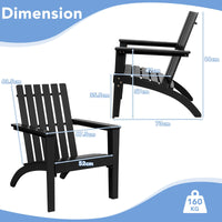 Patio Lounge Chair with Ergonomic Backrest and Armrest