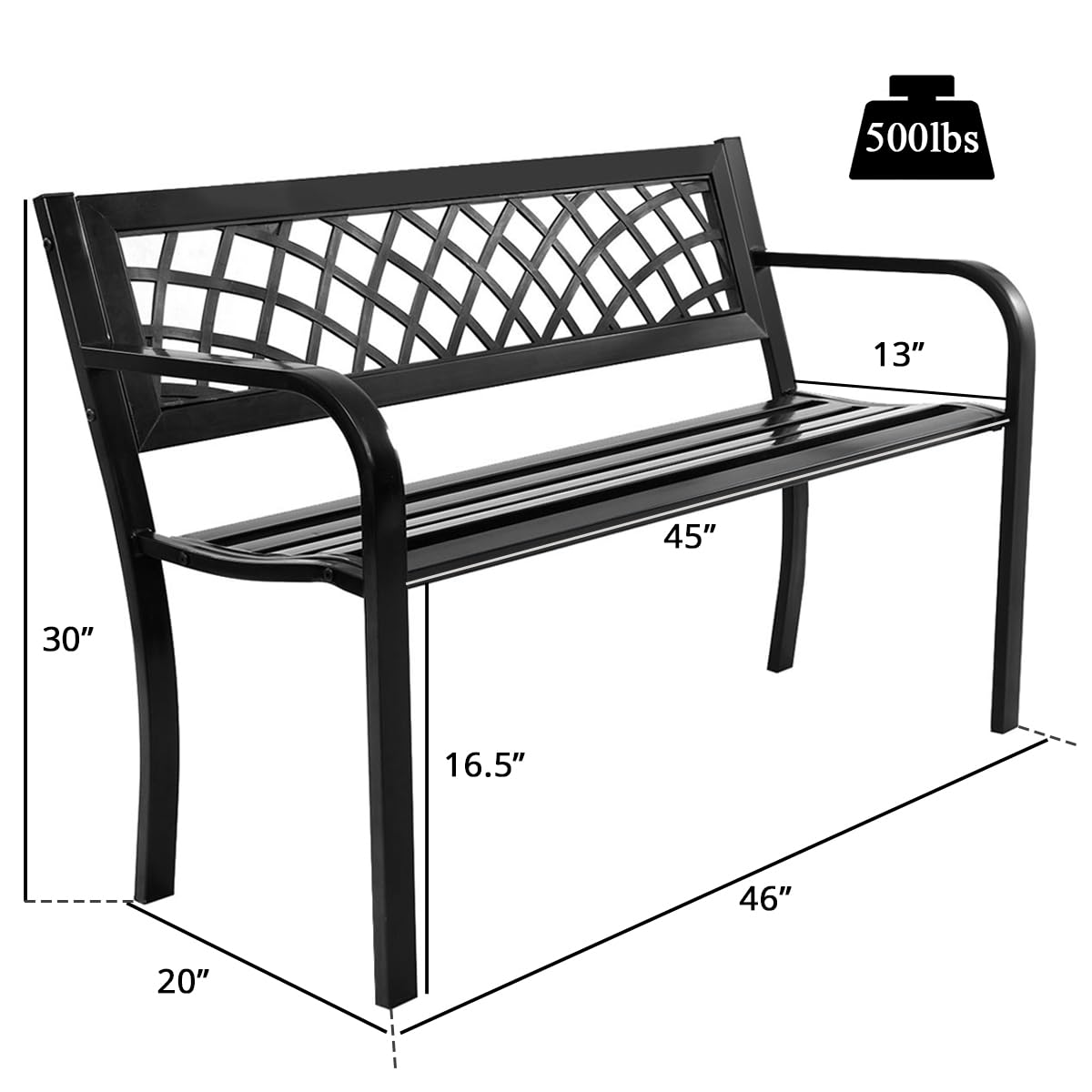 Giantex Patio Garden Bench Loveseats