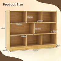 3-Tier Open Wooden Bookshelf