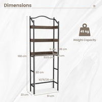Over The Toilet Storage Rack, 3-Tier Bathroom Shelf Organizer