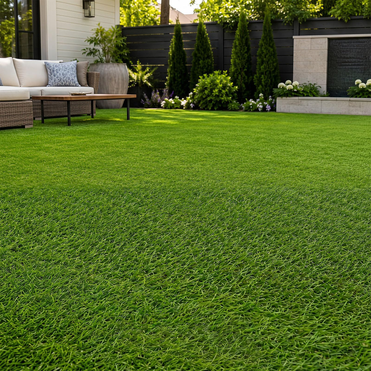 Artificial Grass Rug, 5 x 1M Synthetic Turf Roll w/20 mm Pile Height