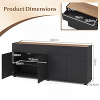 Giantex 160cm Sideboard Buffet Cabinet with Storage