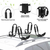 et of 4 U-Bar Kayak Racks with Bandage