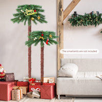 Pre-Lit Artificial Palm Tree with 100 LED Lights for Christmas