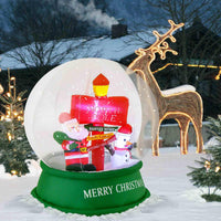 126CM Christmas Inflatable Snow Globe with LEDs & Air Blower