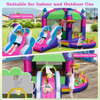 5-in-1 Inflatable Bounce Castle with Sun Roof (without Blower & Balls)