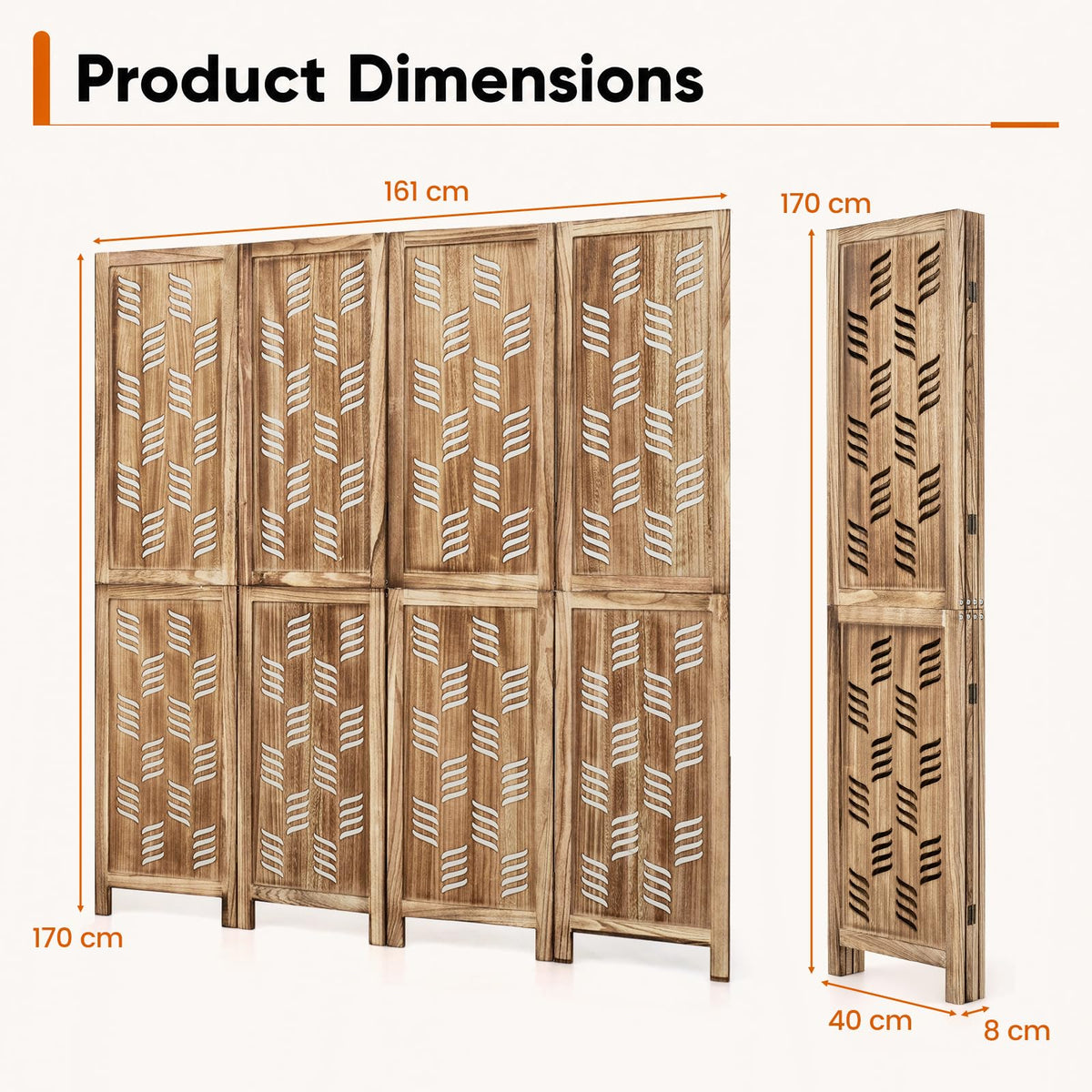 Giantex 170 cm Tall Room Divider, Folding Privacy Screen