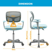 Height Adjustable Children Study Chair for Boys Girls Age 3-10