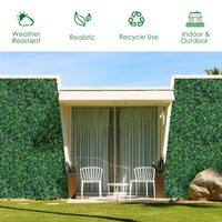 12 Pieces Artificial Plant Vertical Garden Wall Panels