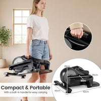 Under Desk Elliptical Pedal Exerciser, Adjustable Magnetic Resistance