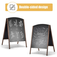 Giantex A-Frame Chalkboard 80 x 59 cm, Standing Sidewalk Easel Double-Sided