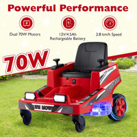 12V Ride on Lawn Mower for Kids, Toddler Electric Ride on Car