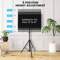 Height Adjustable TV Stand, LCD Flat Panel TV Tripod with 35 KG Weight Capacity