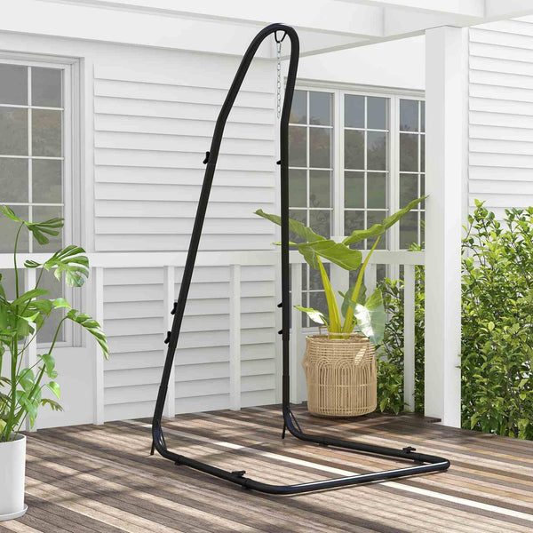 Hammock Chair Stand, Adjustable Swing Chair Stand with Heavy-Duty Steel Frame