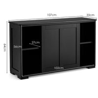Giantex Buffet Sideboard Cabinet, Home Storage Cabinet Shelf