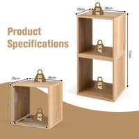 Giantex Stackable 2-Tier Storage Cube, Home Cubby Organize