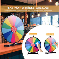 24” Table Prize Wheel with 14 Slots & Dry Erase Markers & Eraser