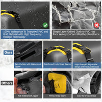 595 L Car Roof Bag with Door Hooks and Non-slip Mat