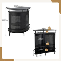 Giantex Industrial Home Bar Unit, 4-Tier Bar Table