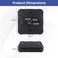Outdoor Cantilever Umbrella Base w/Wheels,Heavy-Duty Offset Patio Umbrella Stand