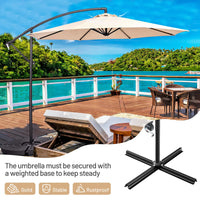 3M Patio Offset Umbrella w/8 Ribs