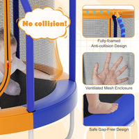 Giantex 48'' Trampoline for Kids, Toddler Trampoline with Safety Enclosure Net