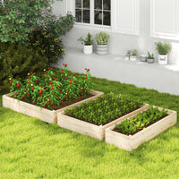 3-Tier Raised Garden Bed with Trellis and Elevated Planting Frame