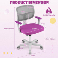 Height Adjustable Children Study Chair for Boys Girls Age 3-10