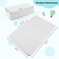 Tri-fold Pack and Play Mattress Pad, Dual Sided Baby Foam Playard Mattresses