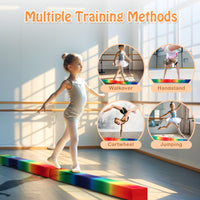 240cm Balance Beam, Folding Gymnastics Beam w/Carry Handles