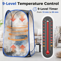 Portable Home Sauna, Full Body Steam Sauna Tent with 3L Steam Generator, Remote Control