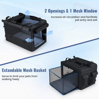 Folding Soft Dog Crate, Portable and Foldable Pet Carrying Bag