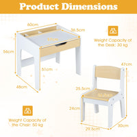 Children Writing Workstation for Boys Girls Ages 3+ for Reading Drawing Playing