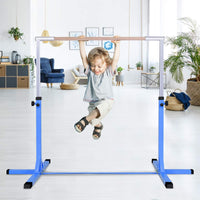 Adjustable 90CM-150CM Gymnastics Training Bar with Non-slipping Rubber Pads