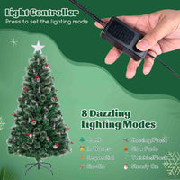 Artificial Xmas Tree Optic Fibre with 8 Lighting Modes and Kerosene Lamps