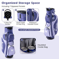 Adults/Junior Complete Golf Club Set, Golf Club Practice Set Lightweight Stand Bag w/Rain Hood