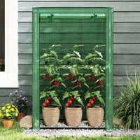 Portable Mini Greenhouse, Heavy Duty PE Cover, Elector-Coating Metal Frame