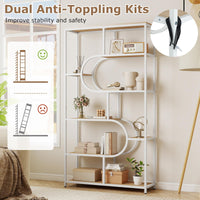 Giantex 5-Tier Bookshelf Etagere Bookcase