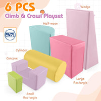 6PCS Kids Crawl & Climb Foam Play Set