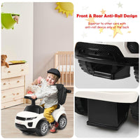 3 in 1 Kids Ride On Push Car, Sliding Walking Car with Horn, Music, Light