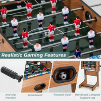 Giantex Folding Foosball Table, 27in Football Table