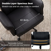 Criss Cross Chair with Rocking Backrest and Removable Cushion
