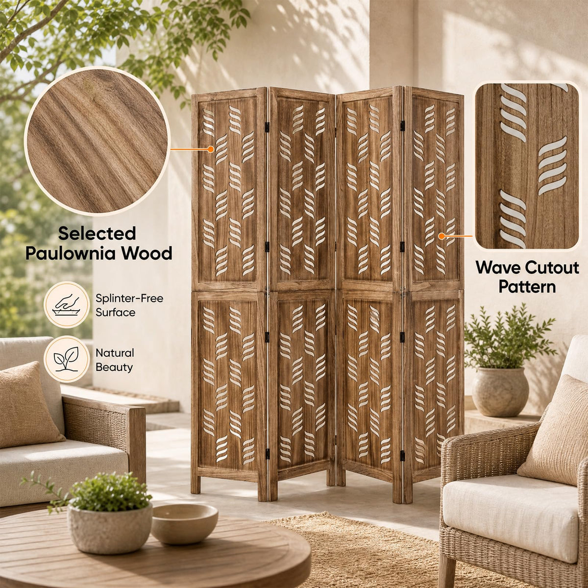 Giantex 170 cm Tall Room Divider, Folding Privacy Screen